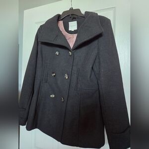 Thread & Supply Black Pea Coat